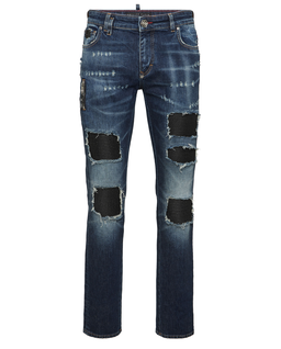 Granatowe jeansy Rock Star Fit - Image #4