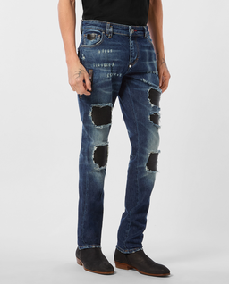 Granatowe jeansy Rock Star Fit - Image #0