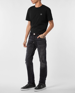 Czarne jeansy Super Straight - Image #2