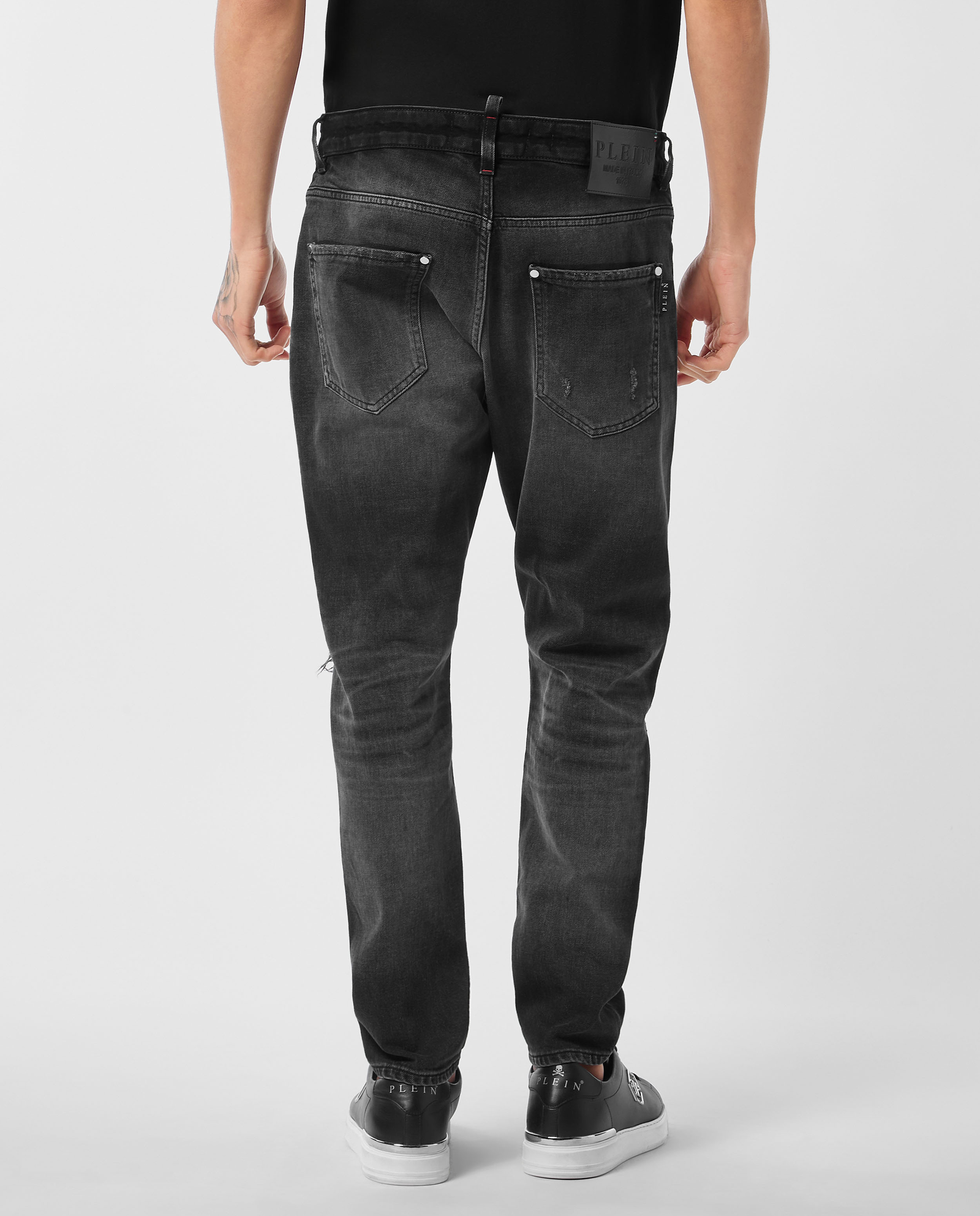 Czarne spodnie jeansowe Skinny Fit - Image #1