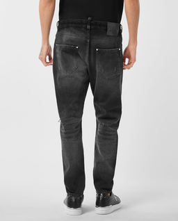Czarne spodnie jeansowe Skinny Fit - Image #1