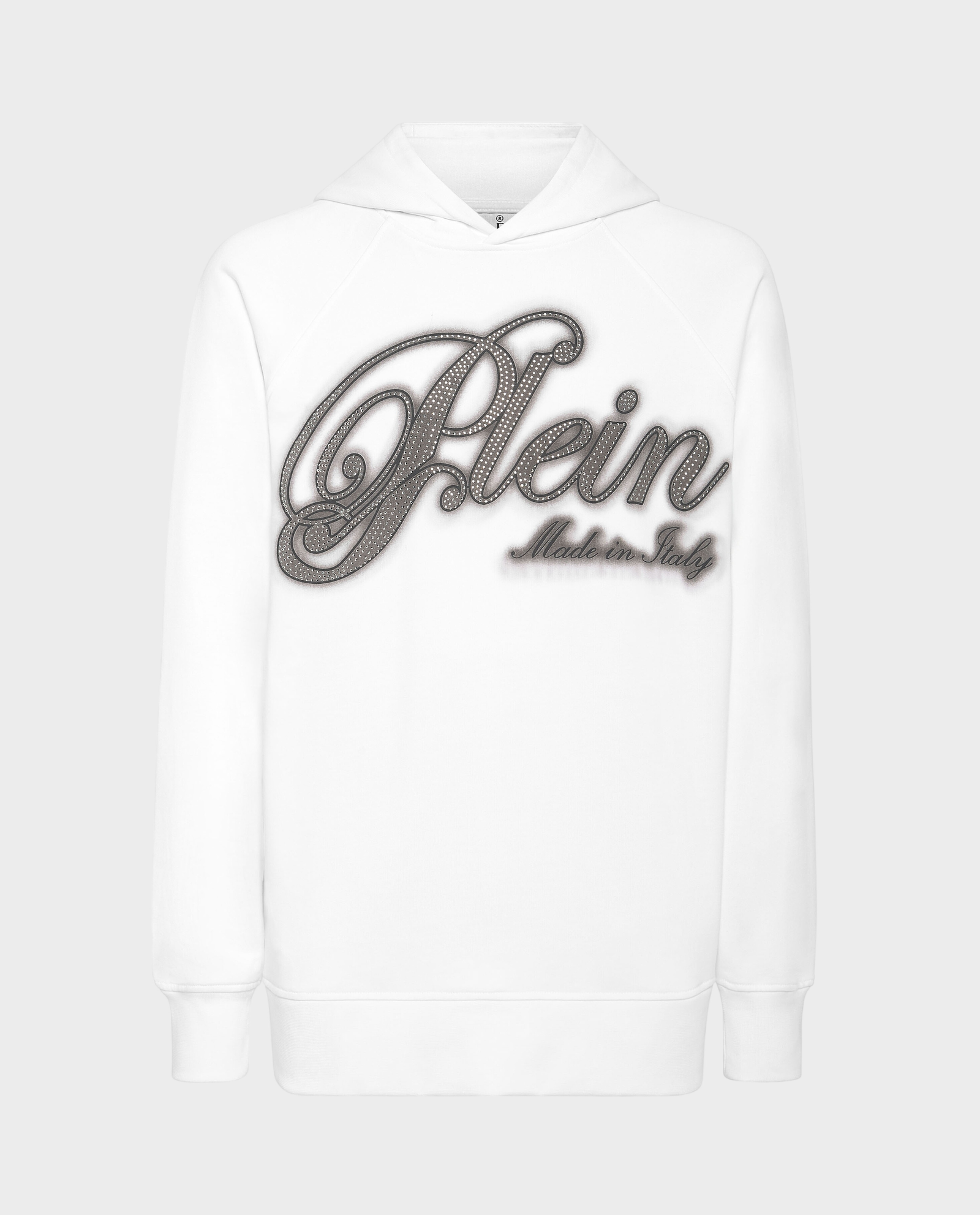 Biała bluza z kapturem - Image #1