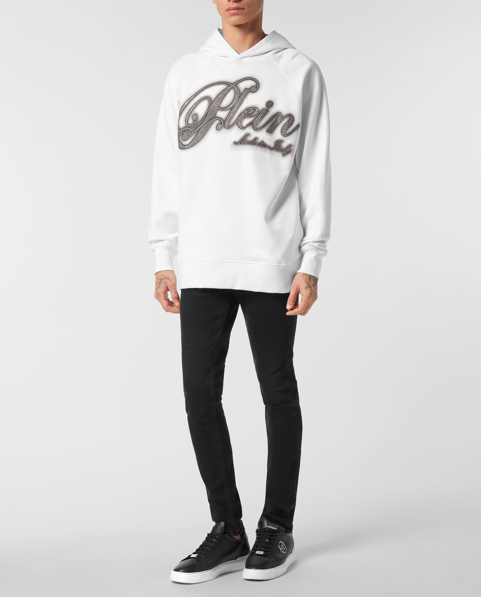Biała bluza z kapturem - Image #2