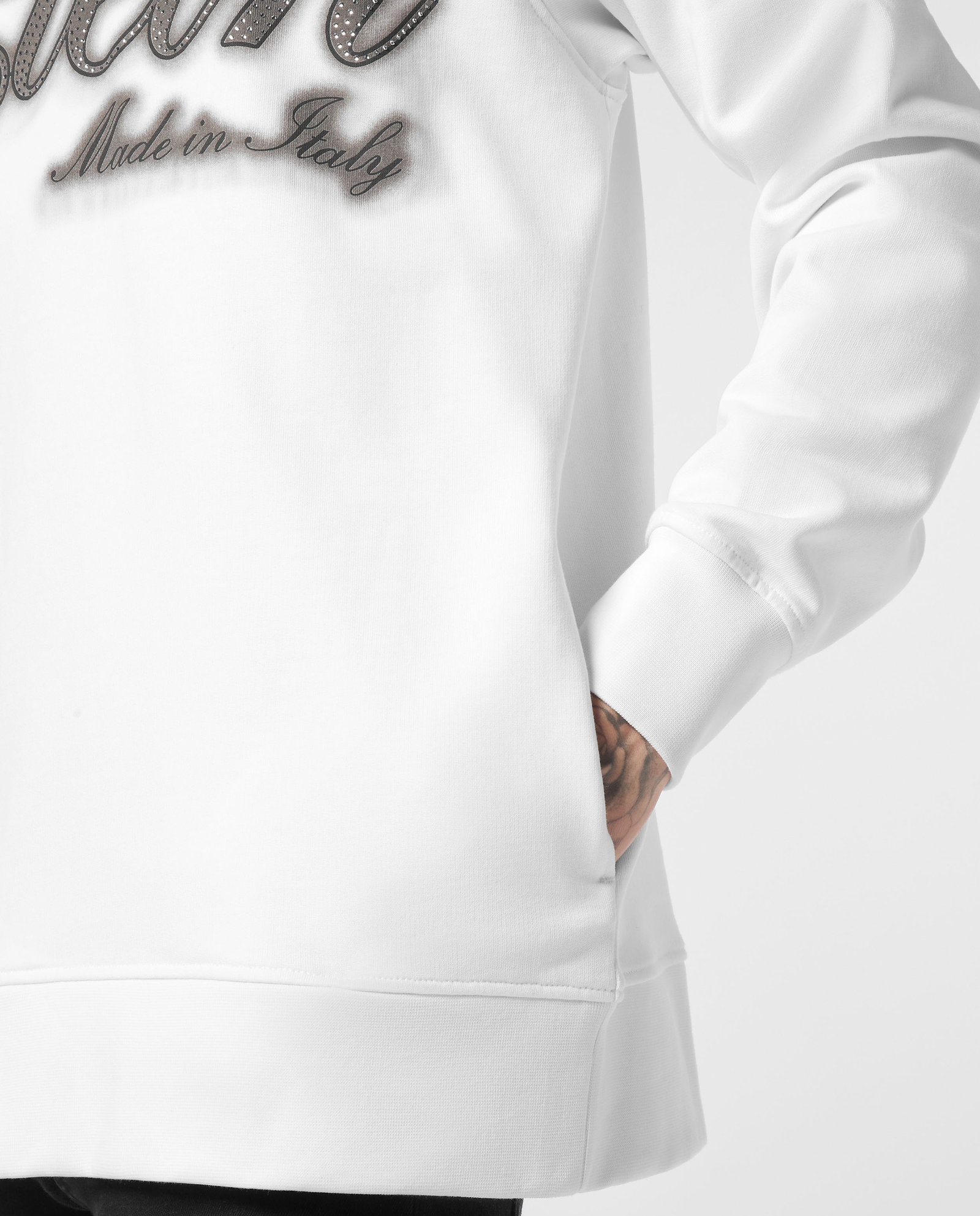 Biała bluza z kapturem - Image #5