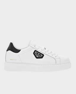 Białe skórzane sneakersy - Image #0