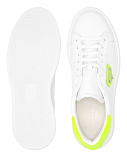 Białe skórzane sneakersy - Image #3