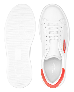 Białe skórzane sneakersy - Image #3