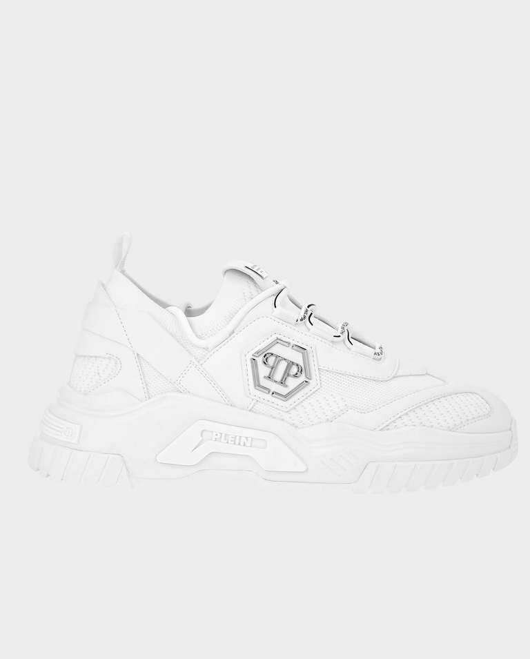 Białe skórzane sneakersy - Image #0
