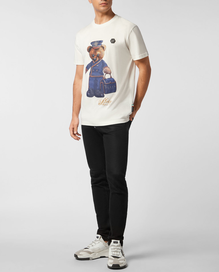 Biały t-shirt Teddy Doorman - Image #2