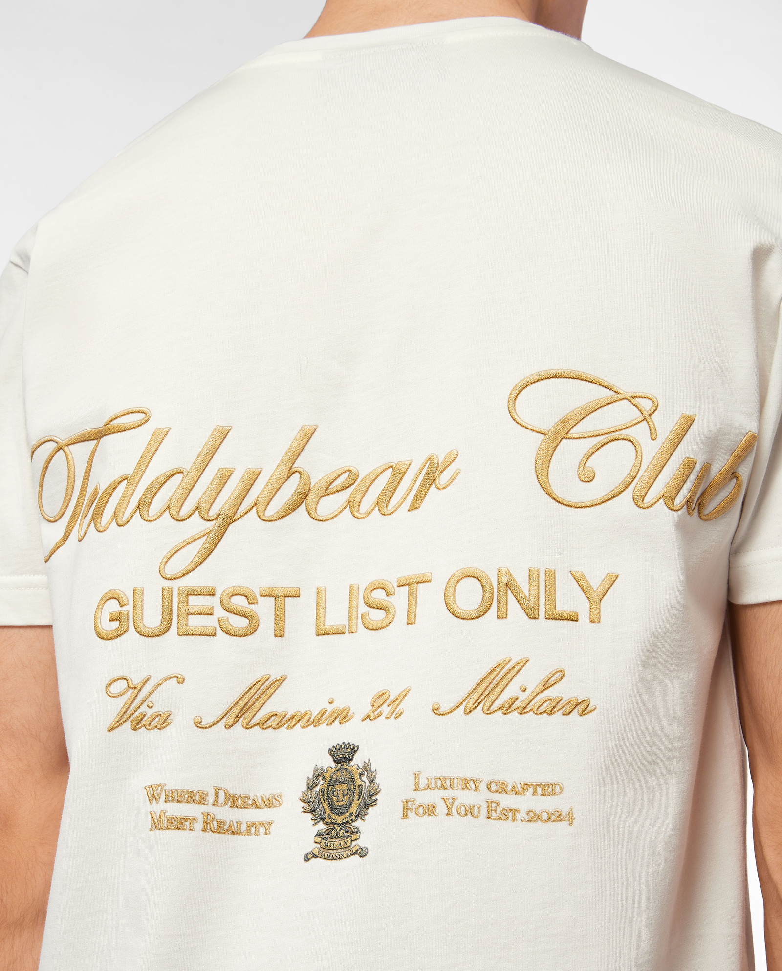 Biały t-shirt Teddy Doorman - Image #3