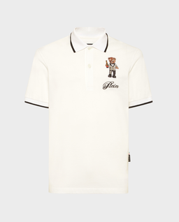 Biała koszulka polo Teddy - Image #1