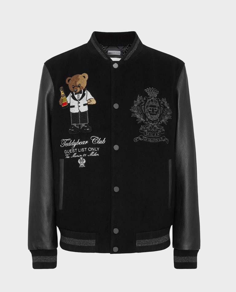Czarna kurtka bomberka Teddy Stones