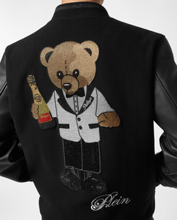 Czarna kurtka bomberka Teddy Stones - Image #4