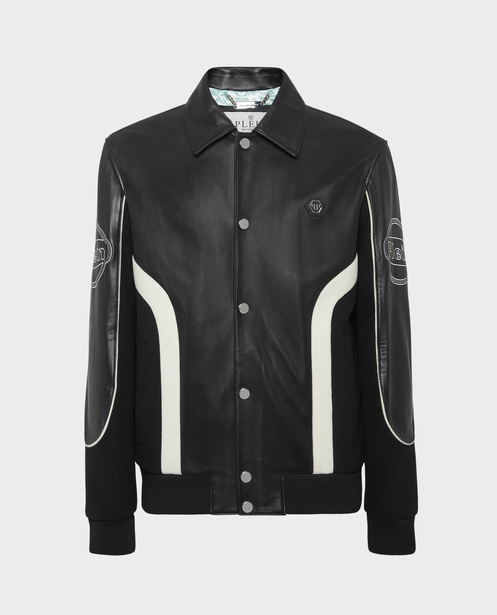 Skórzana kurtka bomber - Image #0