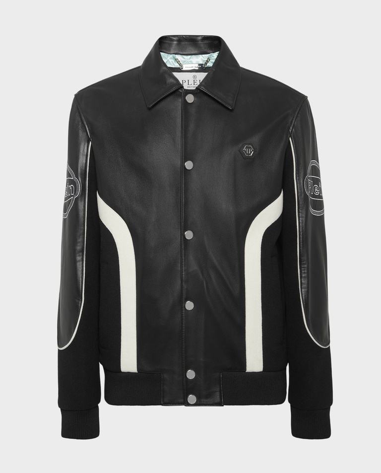 Skórzana kurtka bomber - Image #1