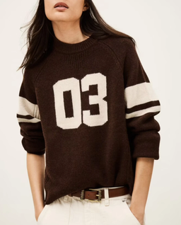 Czekoladowy sweter Cobe - Image #0