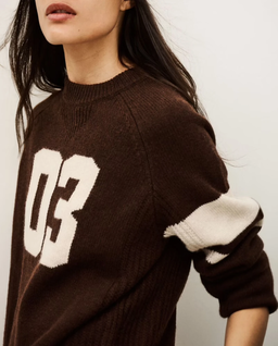 Czekoladowy sweter Cobe - Image #1