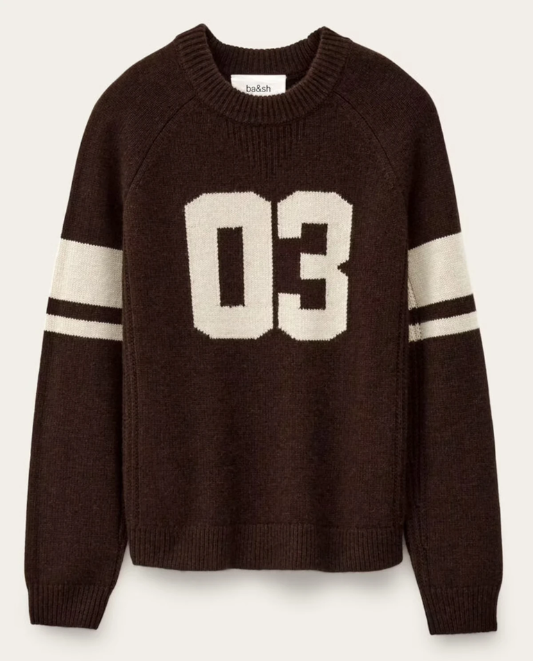 Czekoladowy sweter Cobe - Image #2
