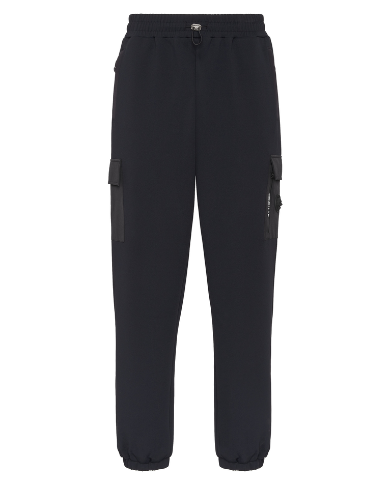 Czarne spodnie dresowe Piquet