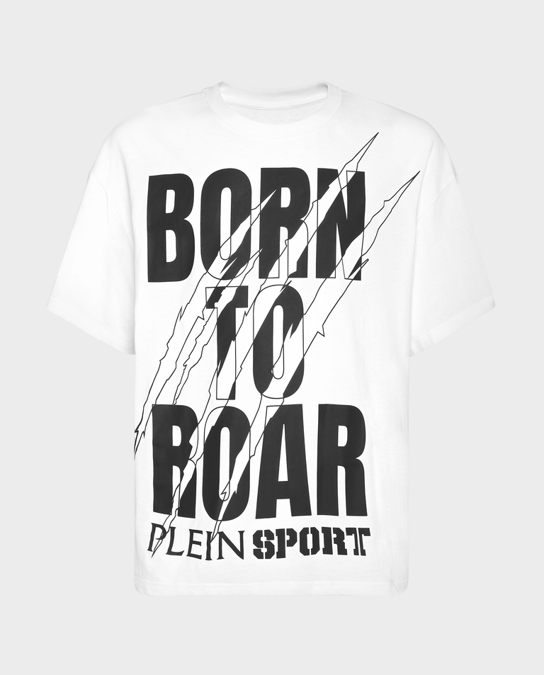 Biały t-shirt z nadrukiem Scratch Scratch