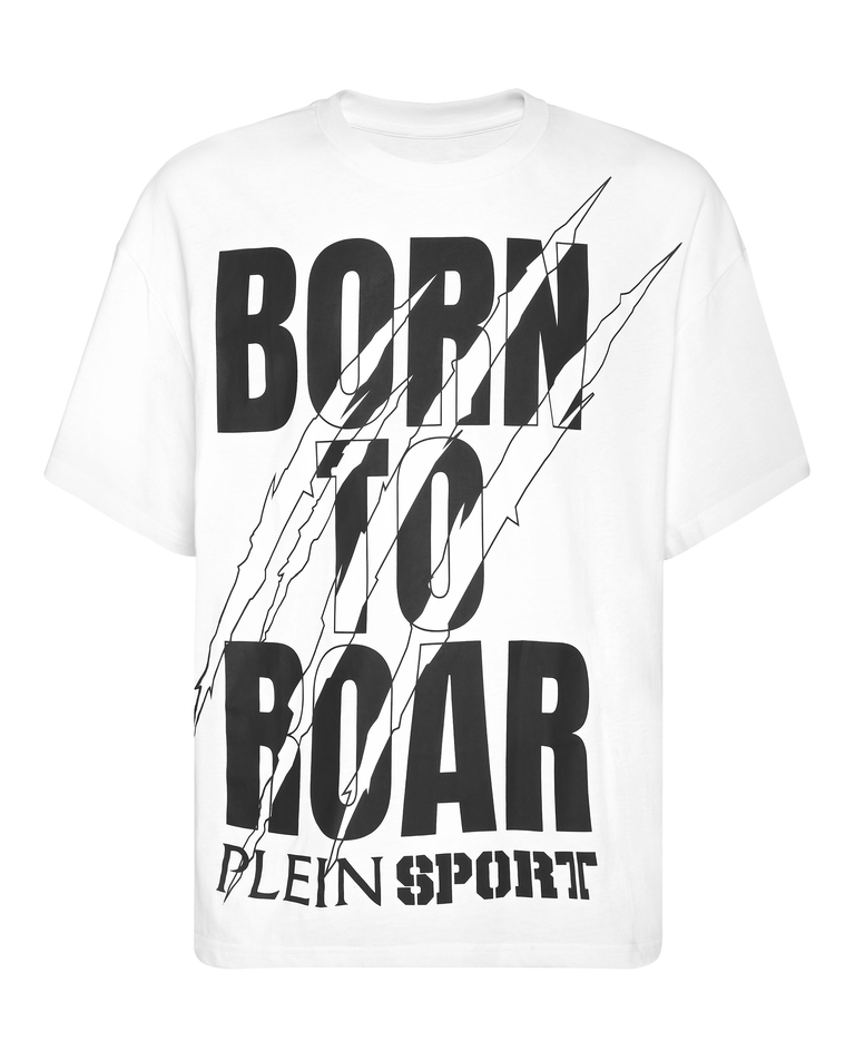 Biały t-shirt z nadrukiem Scratch Scratch