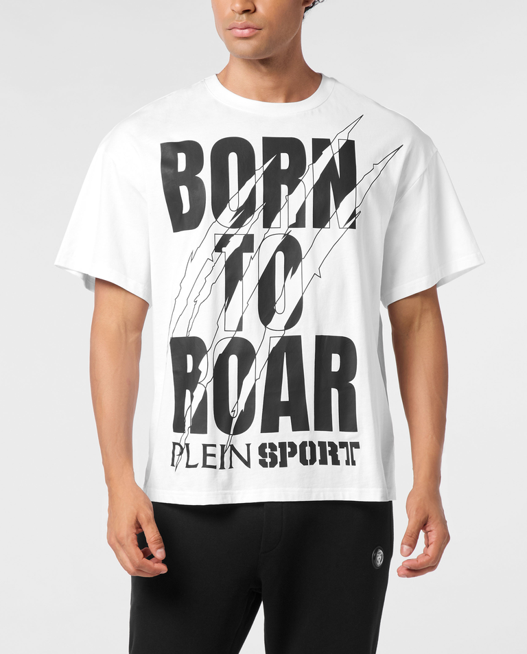 Biały t-shirt z nadrukiem Scratch Scratch