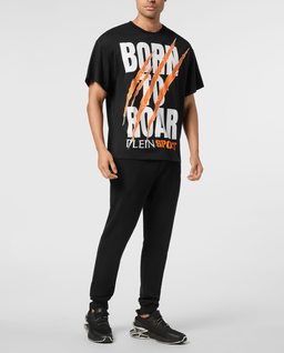 Czarny t-shirt z nadrukiem Scratch Scratch - Image #3