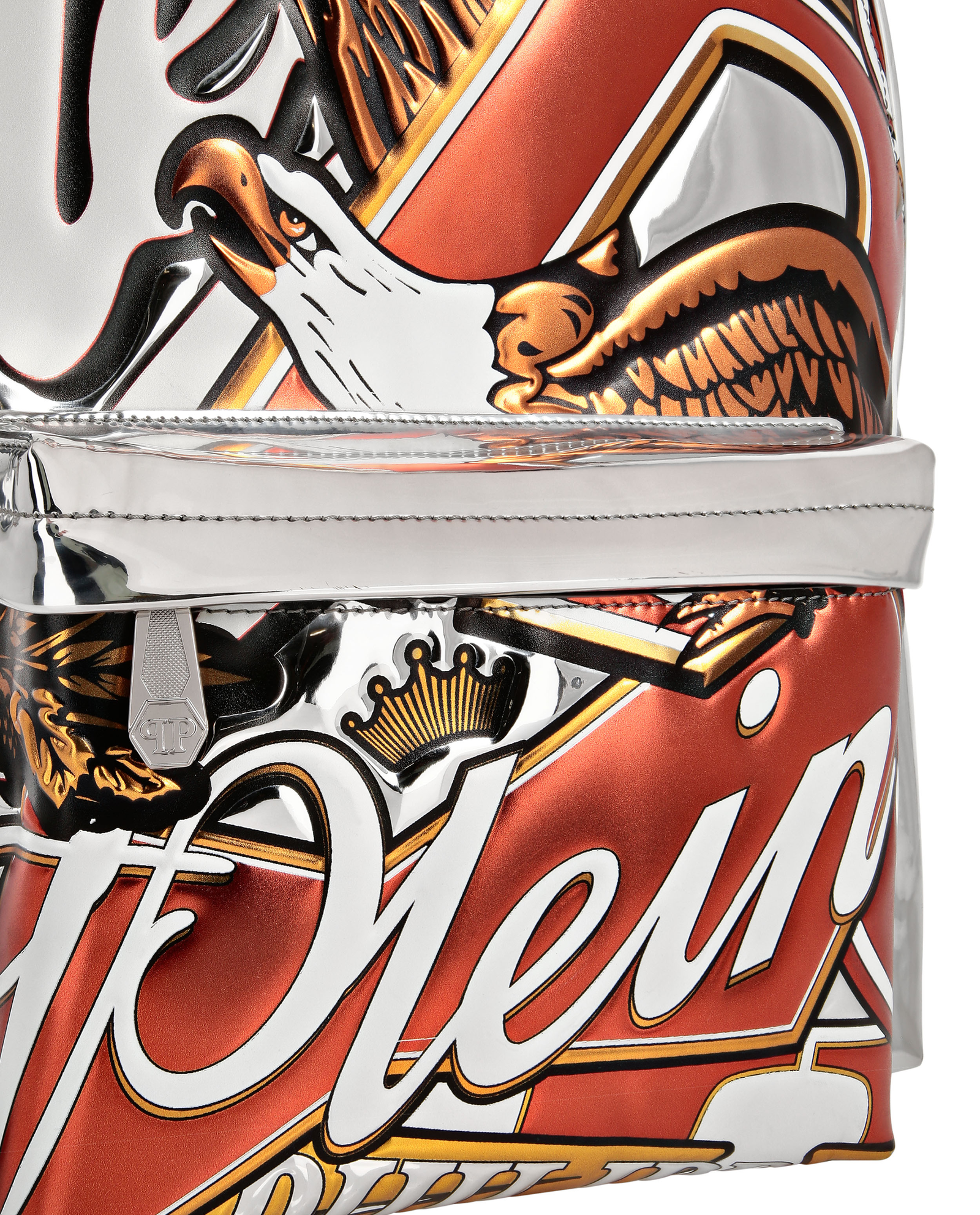 Srebrny plecak z nadrukiem - Image #4