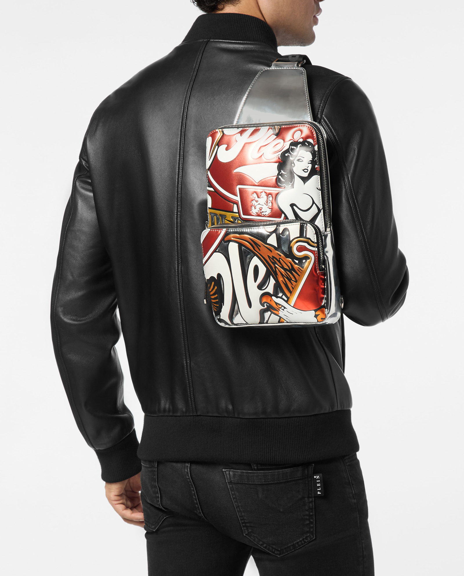 Srebrna torba z tłoczeniem - Image #2