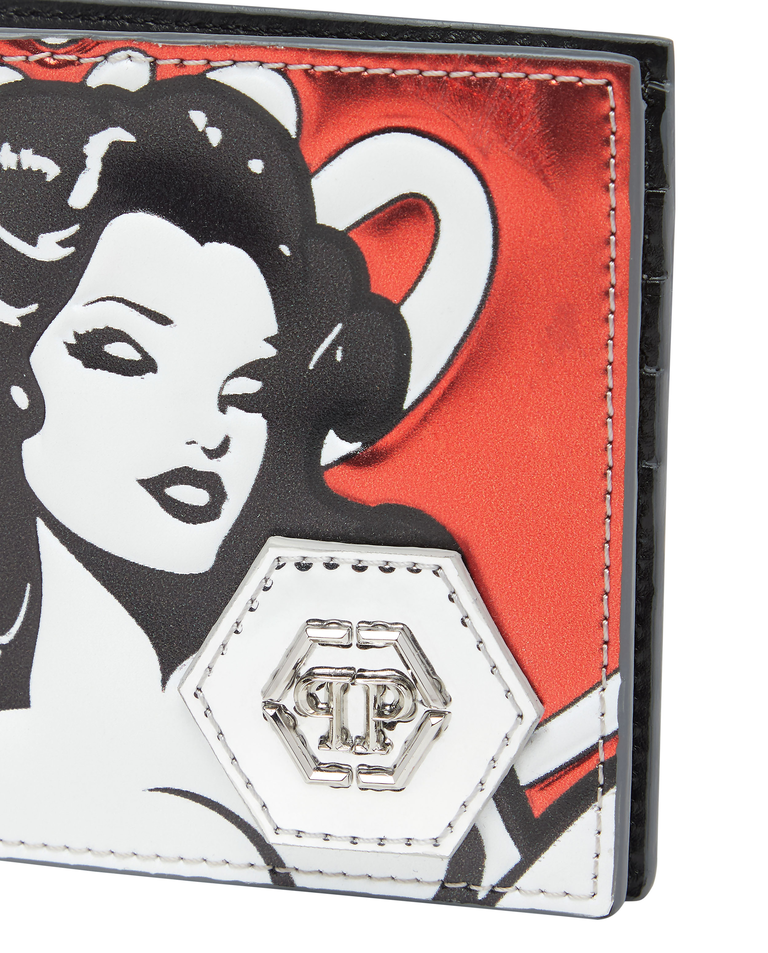 Srebrny portfel z nadrukiem 3D - Image #2