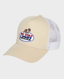 Beżowa czapka z daszkiem z naszywką - Image #0