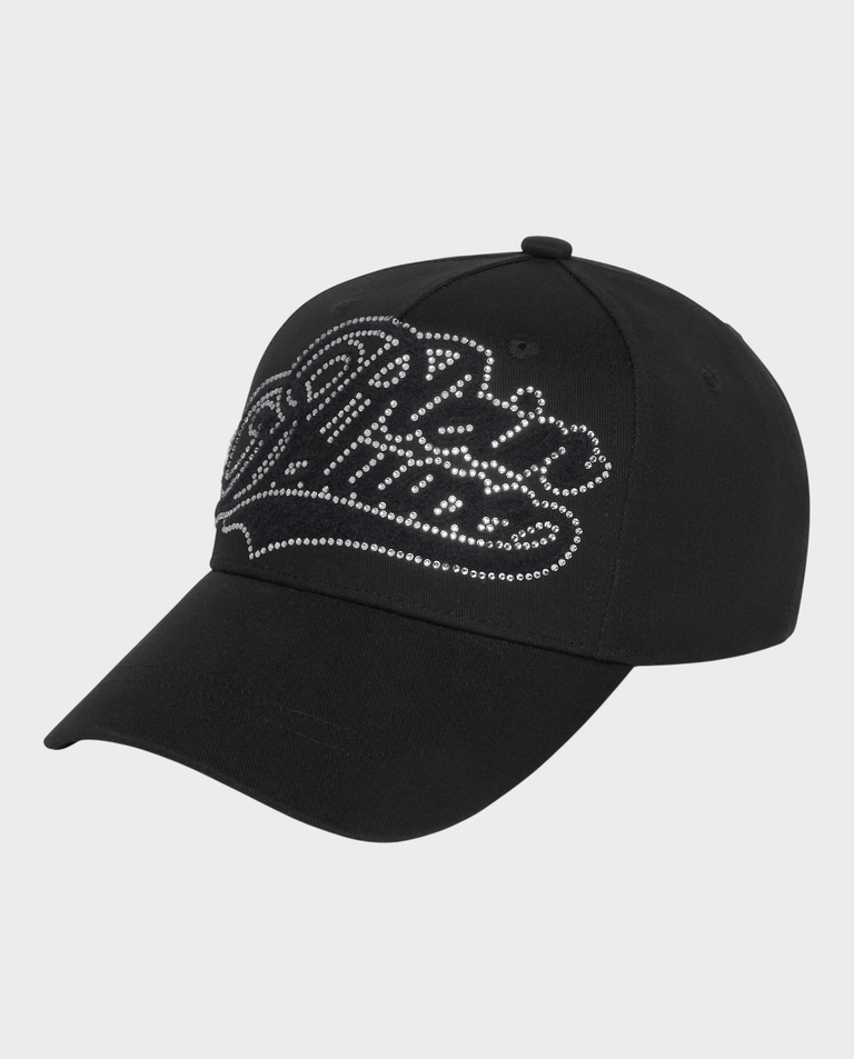 Czarna czapka z daszkiem Plein Deluxe