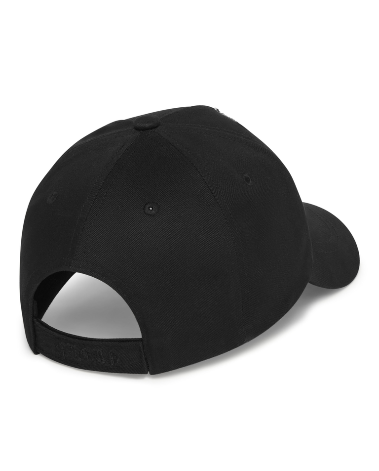 Czarna czapka z daszkiem Plein Deluxe