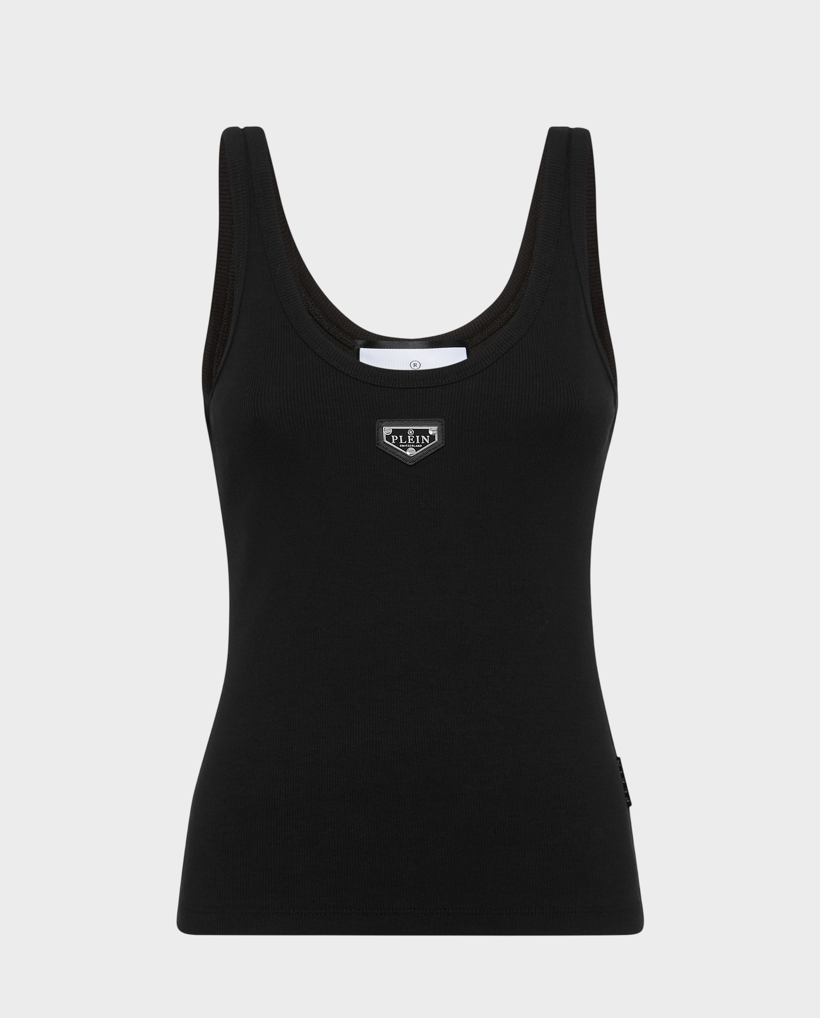 Czarny tank top z logo - Image #0