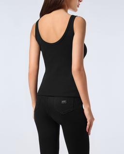 Czarny tank top z logo - Image #2