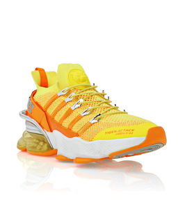 Pomarańczowe sneakersy z logo - Image #1