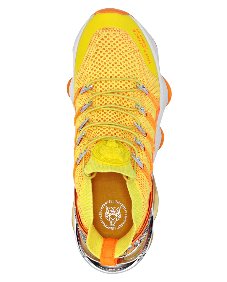 Pomarańczowe sneakersy z logo - Image #3