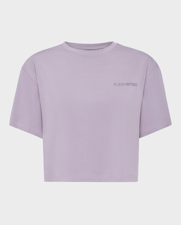 Fioletowy crop top - Image #0
