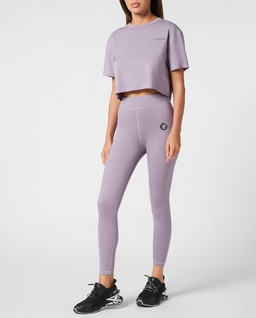 Fioletowy crop top - Image #3