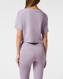 Fioletowy crop top - Image #2