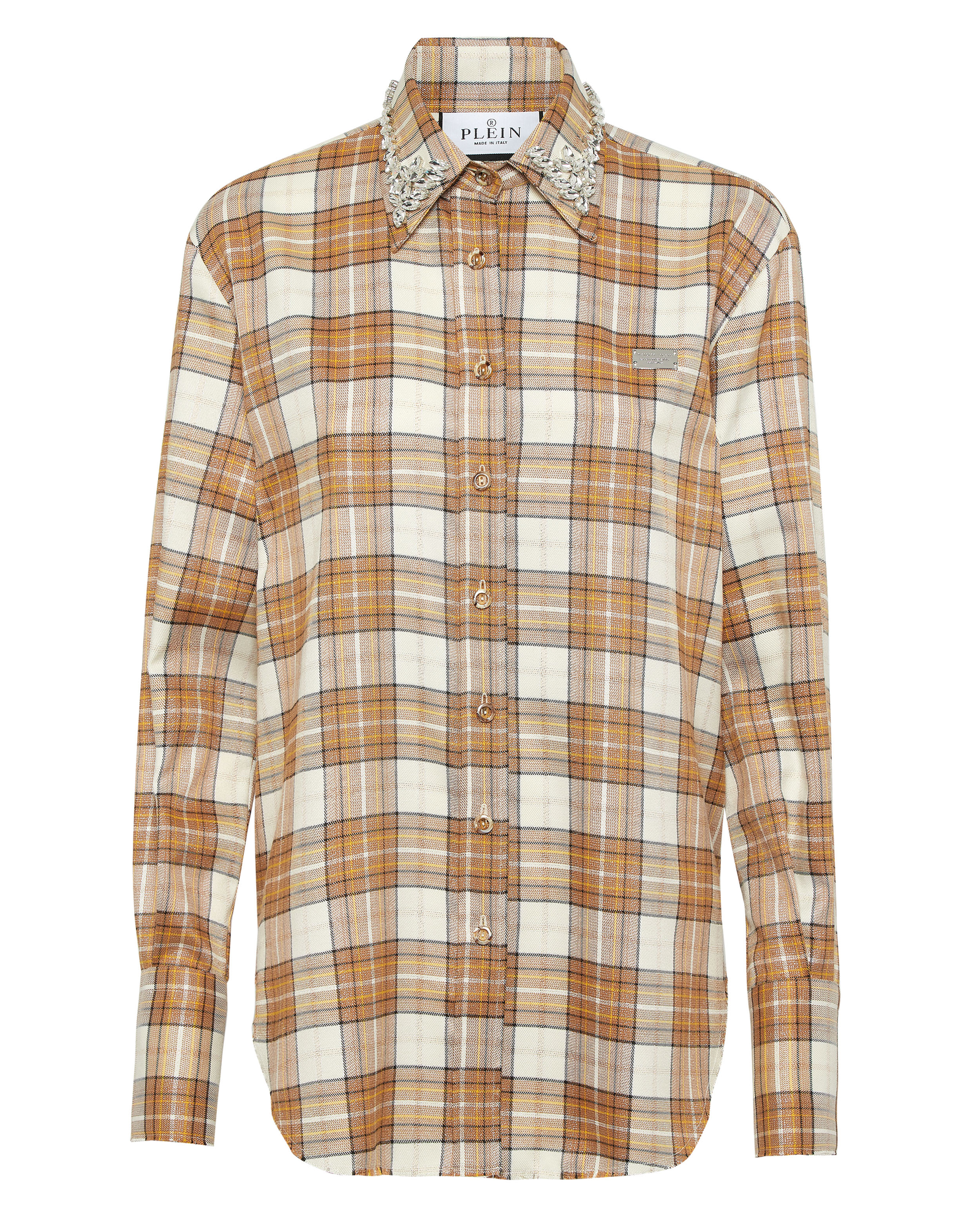 Koszula w kratę Strass Flame - Image #1