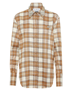 Koszula w kratę Strass Flame - Image #1