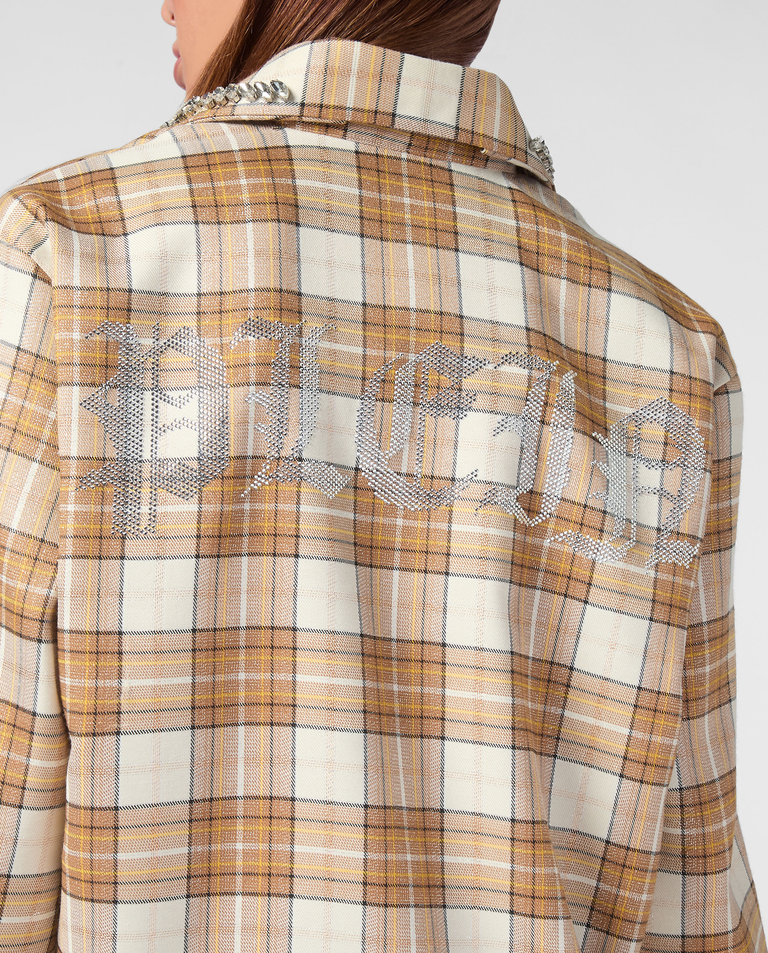 Koszula w kratę Strass Flame - Image #4
