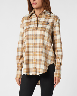 Koszula w kratę Strass Flame - Image #0