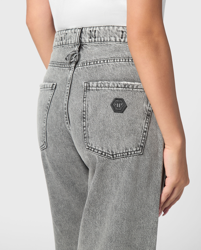 Szare jeansy Skater Fit - Image #4