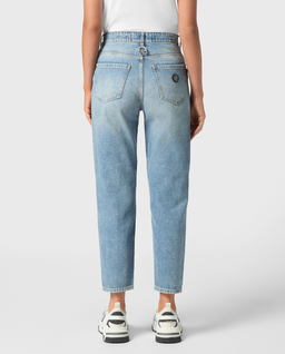 Niebieskie jeansy Mom Fit - Image #3