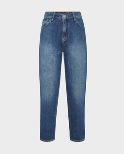 Niebieskie jeansy Mom Fit - Image #1