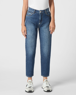 Niebieskie jeansy Mom Fit - Image #0