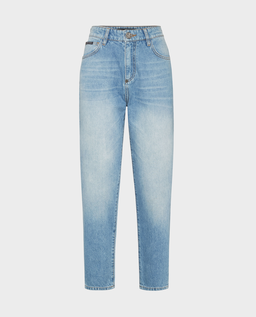 Niebieskie jeansy Mom Fit - Image #1