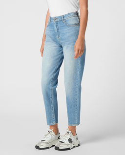 Niebieskie jeansy Mom Fit - Image #0